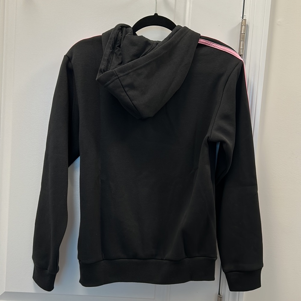 Adidas Three Stripes Hoodie Pink/Black - Picture 3 of 3